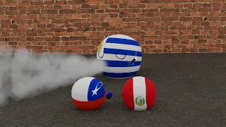 Uruguay Fumon - Countryballs 3D