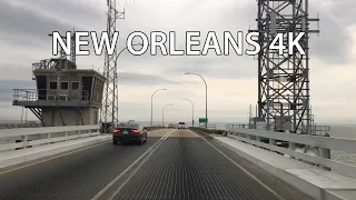 New Orleans 4K - World's Longest Bridge - Lake Pontchartrain Causeway
