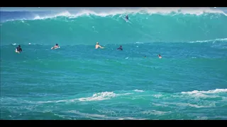 Ala Moana Bowls Big Morning Surf 6/25/23   4K