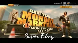 Ravi Teja Monday Marathon 17 June Full Day On Colors Cineplex