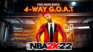 NEW "4-WAY GOAT" BUILD IS THE BEST BUILD ON NBA2K22 - THIS AWESOME ISO BUILD SHOULDNT EXIST!