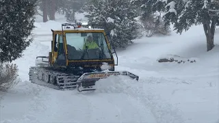 SnowPocalypse 2024 - Battling 6 Feet Of Fresh Powder In Bumble the Snowcat