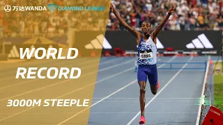 Ethiopia's Lamecha Girma breaks 3000m steeplechase world record in Paris - Wanda Diamond League 2023