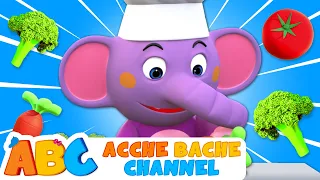 ABC Hindi | I Love Vegetables | Mujhe pasand hai sabziyan | Fun Kids songs | Acche Bache Channel