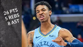 Ja Morant 26 Points 5 Rebounds and 8 Assists | Grizzlies vs Rockets - Full Game Highlights 1/14/2020