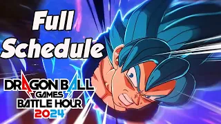 Full Dragon Ball Games Battle hour Schedule Is Here