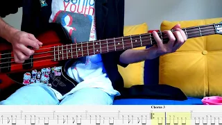 Sliver – Nirvana – Bass cover with tabs (4k)