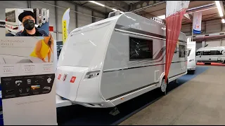 Tabbert Puccini 550 E 2,3 premium model caravan travel trailer camper walkaround + interior K0150