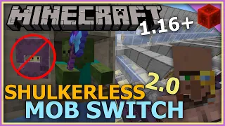 Shulkerless Mob Switch 2.0 [1.16 - 1.16.5] - How to TURN OFF Hostile Mobs | Minecraft Tutorial