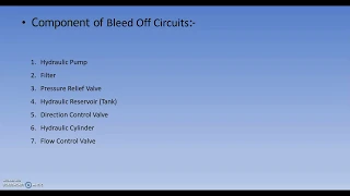 Bleed Off Circuits