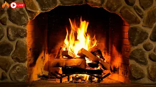 A Beautiful Fireplace Burning 🔥 Relaxing Fireplace and Crackling Sounds ( No music)