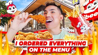 JOLLIBEE MUKBANG! BUYING EVERYTHING ON THE MENU!!