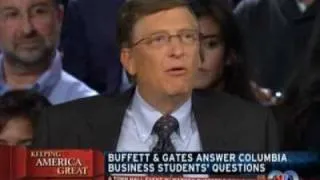 Warren Buffett and Bill Gates On The Economic Crisis and Ethics