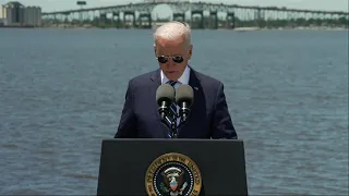 Biden pushes infrastructure plan in GOP stronghold