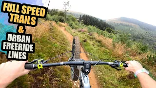 FULL SPEED MTB TRAILS AND HEAVY URBAN FREERIDE LINES!