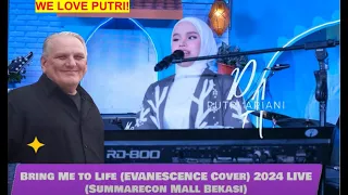 PUTRI ARIANI - Bring Me to Life cover EVANESCENCE Proper cut Version  - REACTION