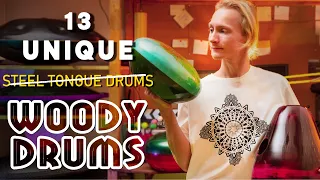 Woody Drums — the tank drums with a wooden body.+GIVEAWAY! +Comparing steel tongue drums and Woody.