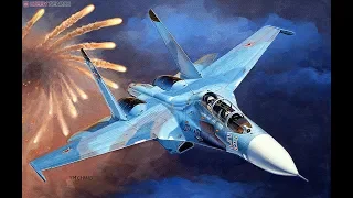 Обзор,что в коробке Су-27УБ Flanker C от Trumpeter