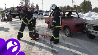 В Муравленко экстренные службы провели учения на автотрассе
