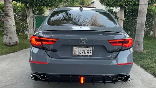 2018-2022 honda accord yofer V2 diffuser V3 Taillights Akasaka muffler tips bumper Sequential lights