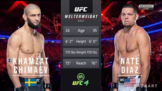 KHAMZAT CHIMAEV VS NATE DIAZ  FULL FIGHT UFC 279