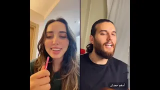 لايف احلى كوبل في البرنامج ادهم وندى بيغنز لبعض 😍