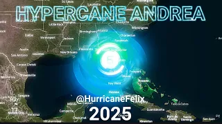 The track of hypothetical Hypercane Andrea (2025)