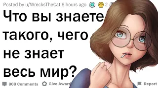 Что вы знаете такого, чего не знает весь мир?