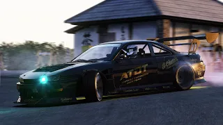 ATDT RUDE + S14 AMATEUR in NAGAO TOUGE 4K - ASSETTO CORSA DRIFT