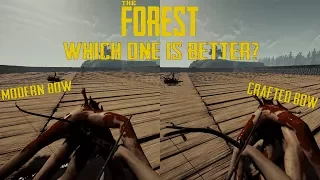 THE MODERN BOW VS THE CRAFTED BOW! - (The Forest 0.69 Gameplay)