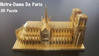 Notre-Dame De Paris - 3D Metal Model Nano Puzzle, Our Lady of Paris