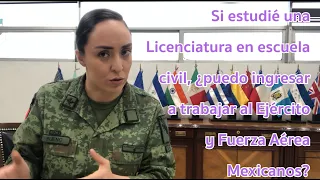 ¿Puedo ingresar a trabajar al Ejército y Fuerza Aérea Mexicanos?