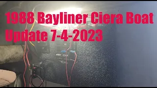 1988 Bayliner Ciera 2450 Project Boat Restoration for the Great Loop Update 7-4-2023
