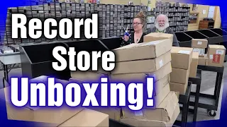 Huge Unboxing - Brand New Vinyl Records in the Record Store