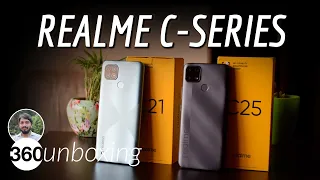 Realme C21 & C25 First Look & Double Unboxing: The New Budget Champs?