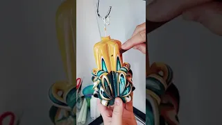 Person Creates Amazing Designs On a Candle While Carving It - 1190899-2