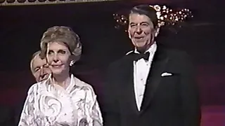 Kennedy Center Honors pays tribute to Ronald & Nancy Reagan with surprise by George HW Bush. 1988