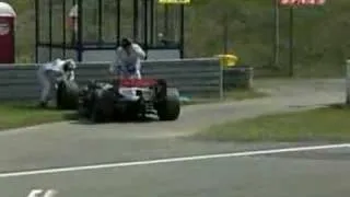 Montoya retires from 2006 F1 European GP