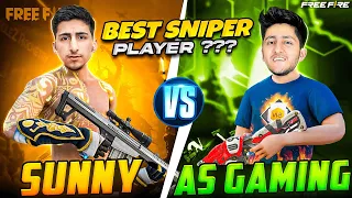 Best Sniper Player A_S Gaming Vs GodSunny🤣😱- Free Fire India