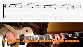 Pentatonic Sequences Alternate Picking GUITAR LESSON with TAB