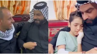 شاهد  لقاء ابو ليث والد الشهداء الاربعة بالمفجوع وسام الابراهيمي صاحب انهيارقطارة الامام علي