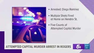 18-year-old faces five attempted capital murder charges after Rogers shooting