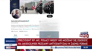 Prezydent Andrzej Duda zdecydowanie potępił antysemickie hasła z marszu w Warszawie