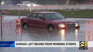 Powerful storms cause damage, flood streets in Houston area