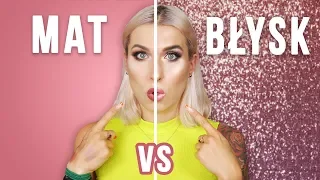 ♦ MAT vs SHINE - Half face challenge 😱 ♦ Agnieszka Grzelak Beauty