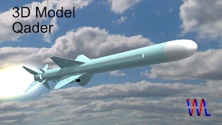 3D model: Qader Cruise missile