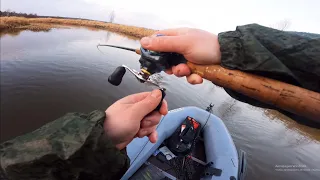 Fishing with my brother on a small river