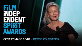 RENÉE ZELLWEGER wins Best Female Lead for JUDY at the 35th Film Independent Spirit Awards