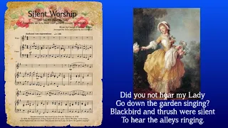 "Silent Worship" ("Did You Not Hear My Lady?") - music by Handel - arranged for flute and piano