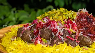HowTo: Persian Sour Cherry Rice w/Meatballs AKA " Albaloo Polo آلبالو پلو "
